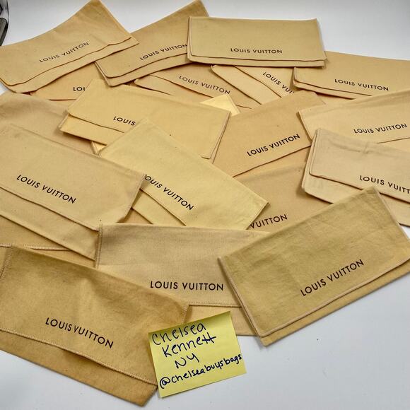 Louis Vuitton Dust Bag Pochette authentic dustbag 100% Cotton Storage Vintage - Picture 3 of 6